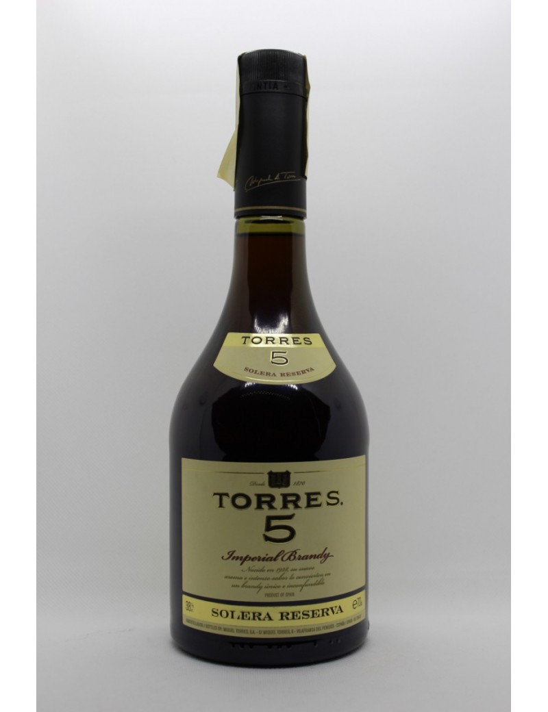 Torres 5 años Imperial Brandy - 1 Torres 5 años Imperial Brandy - 1